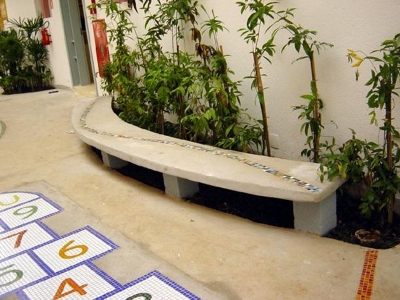 Mosaico Amarelinha   Em 2 X 2 Cmjpg