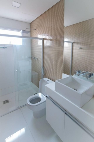 Banheiro Com Pastilhas Cristal   Rosa 1jpg